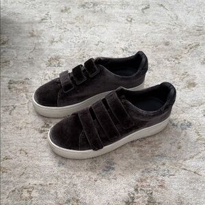 Sandro Velvet Sneakers